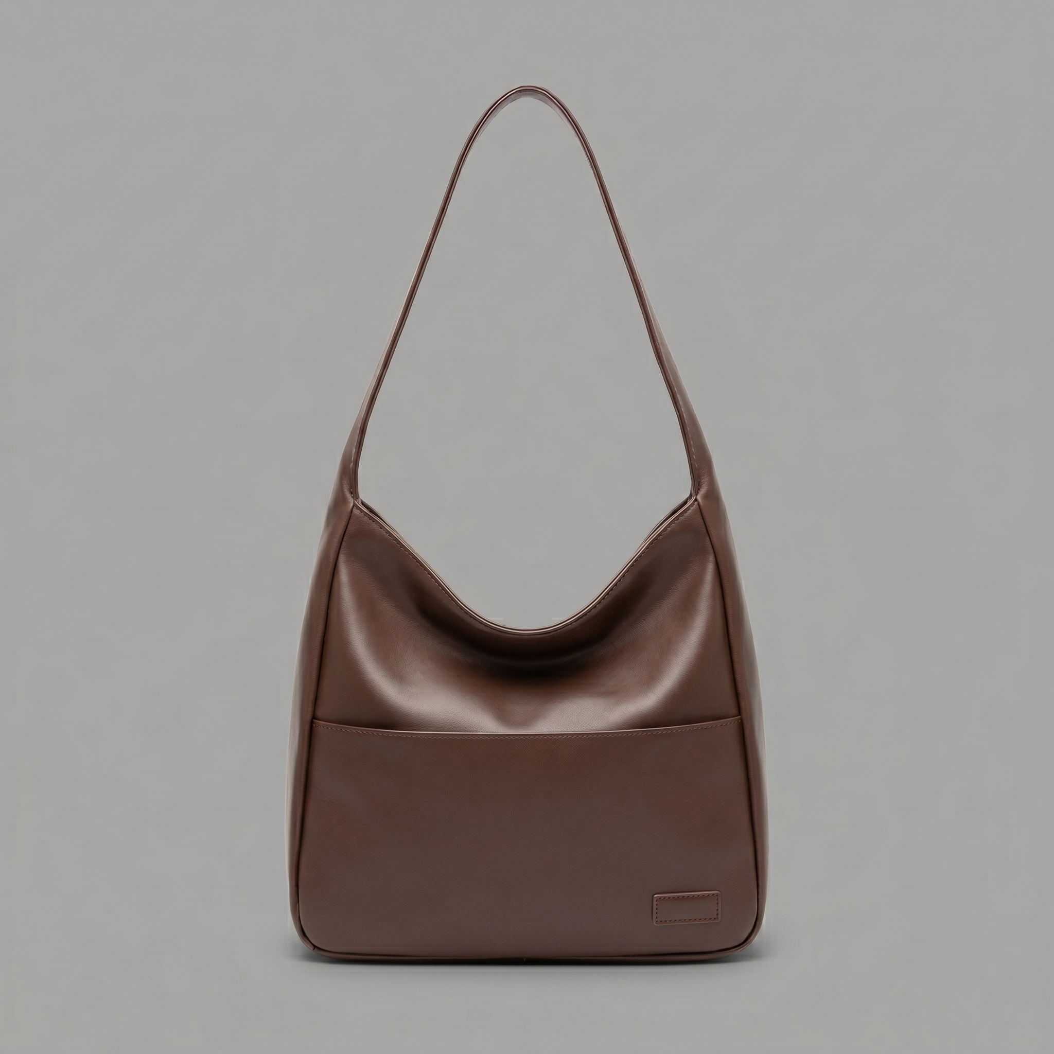 Vegan Leather Large Shoulder Bag