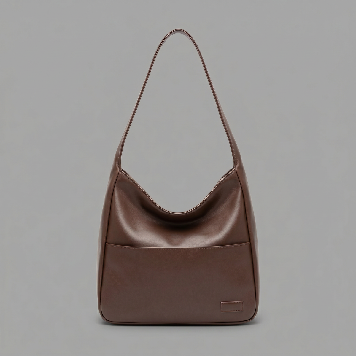 Vegan Leather Large Shoulder Bag