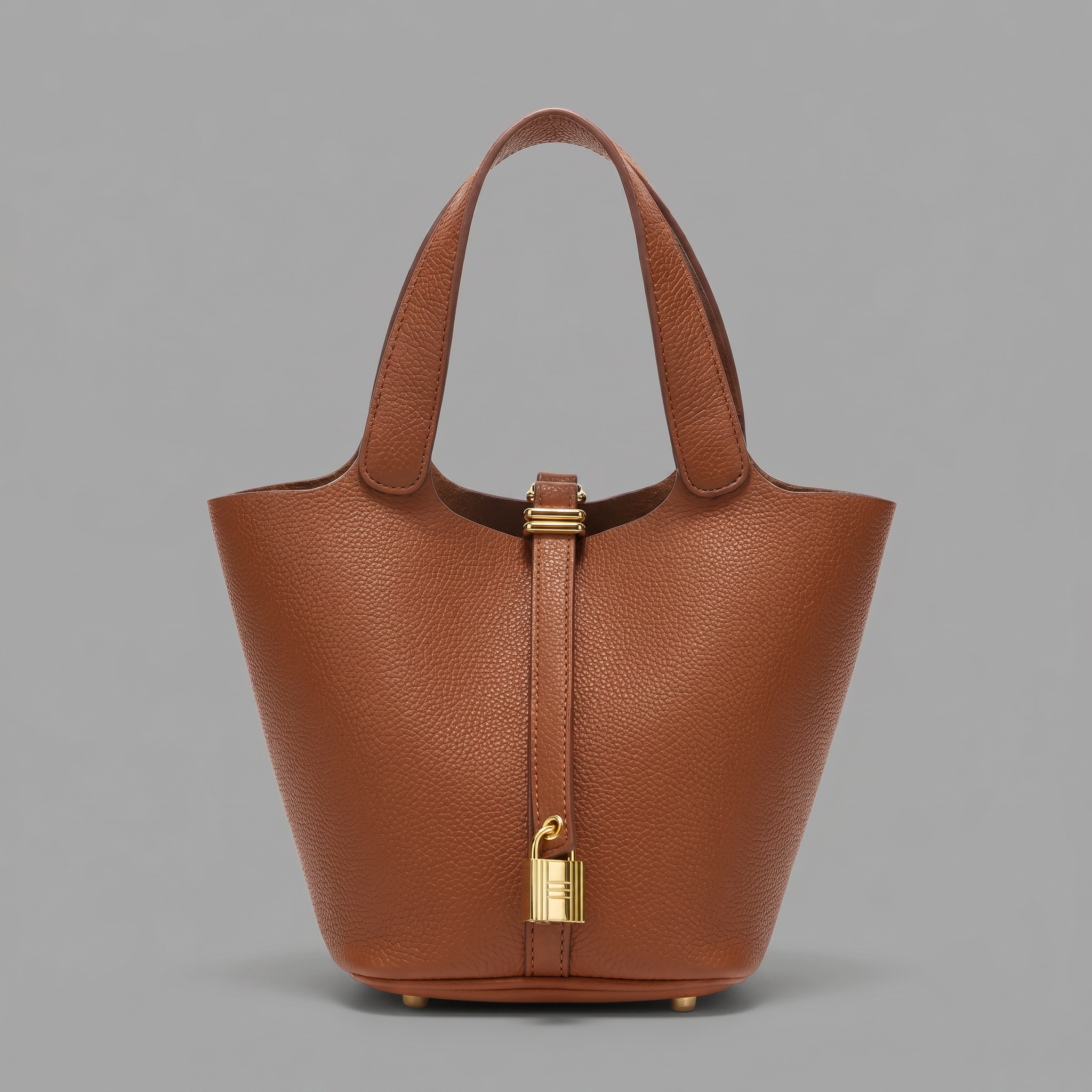 Genuine Leather Mini Bucket Bag