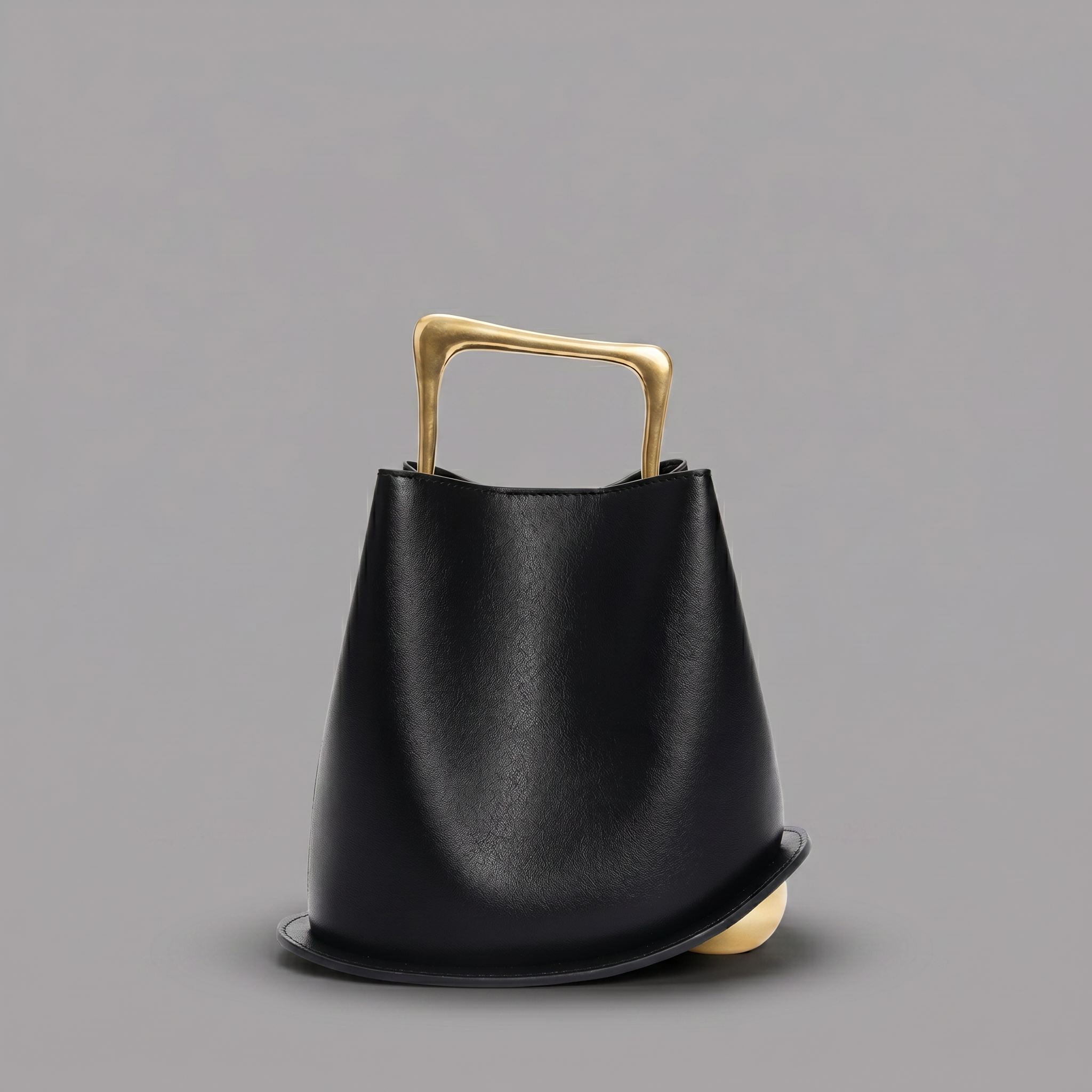 Genuine Leather Bucket Bag