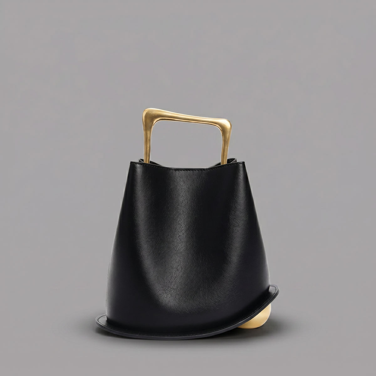 Genuine Leather Bucket Bag