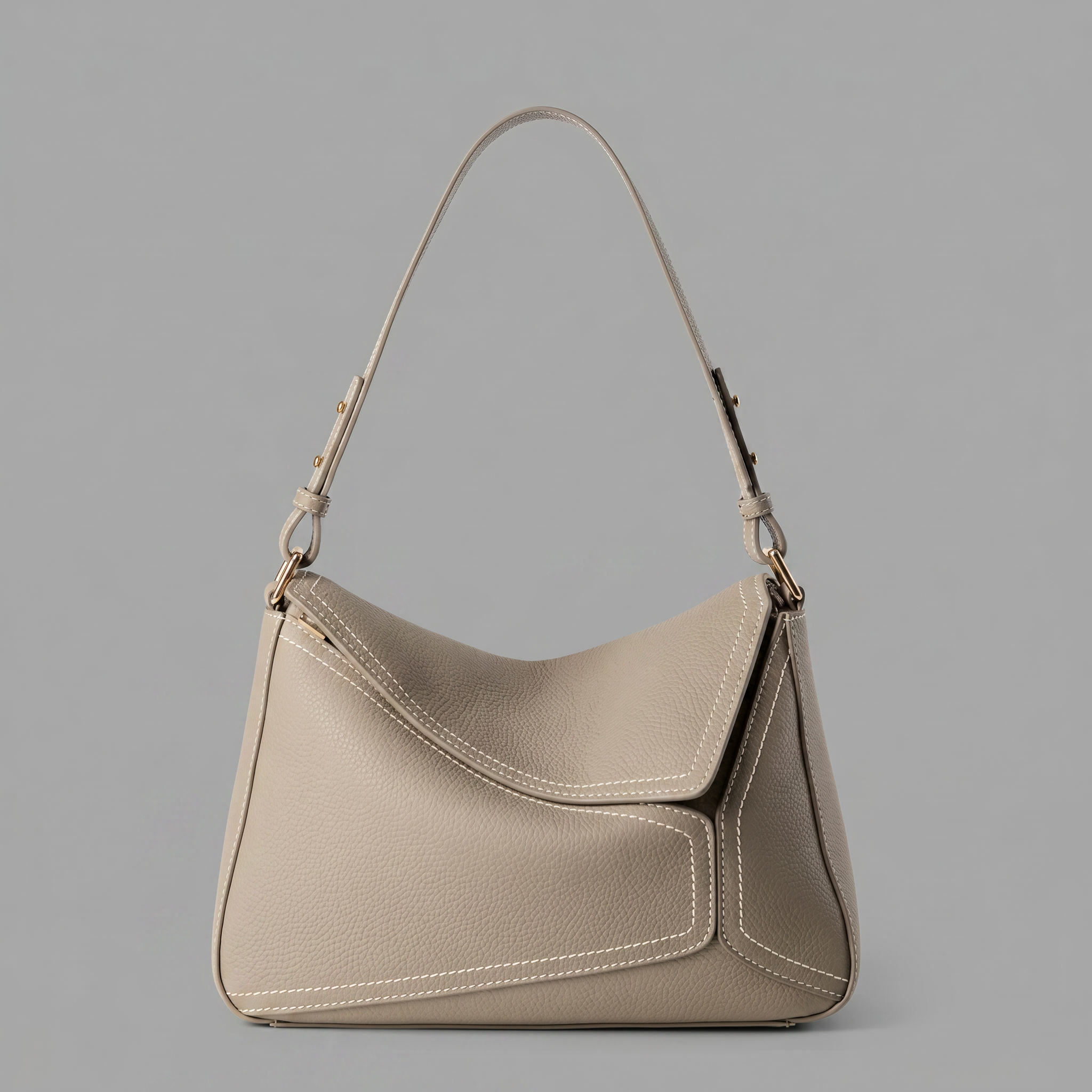 Genuine Leather Hobo Bag