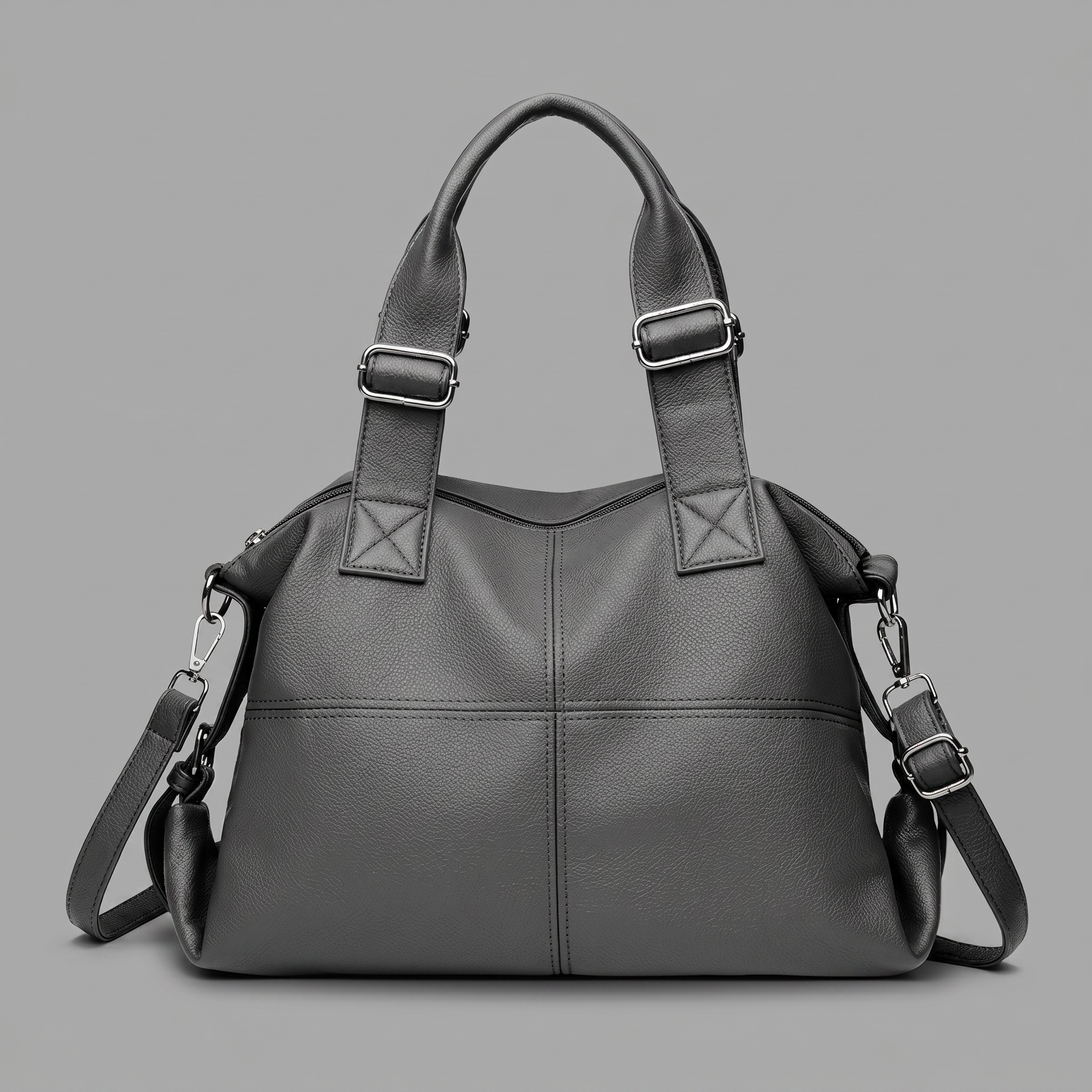 Vegan Leather Large Satchel Bag