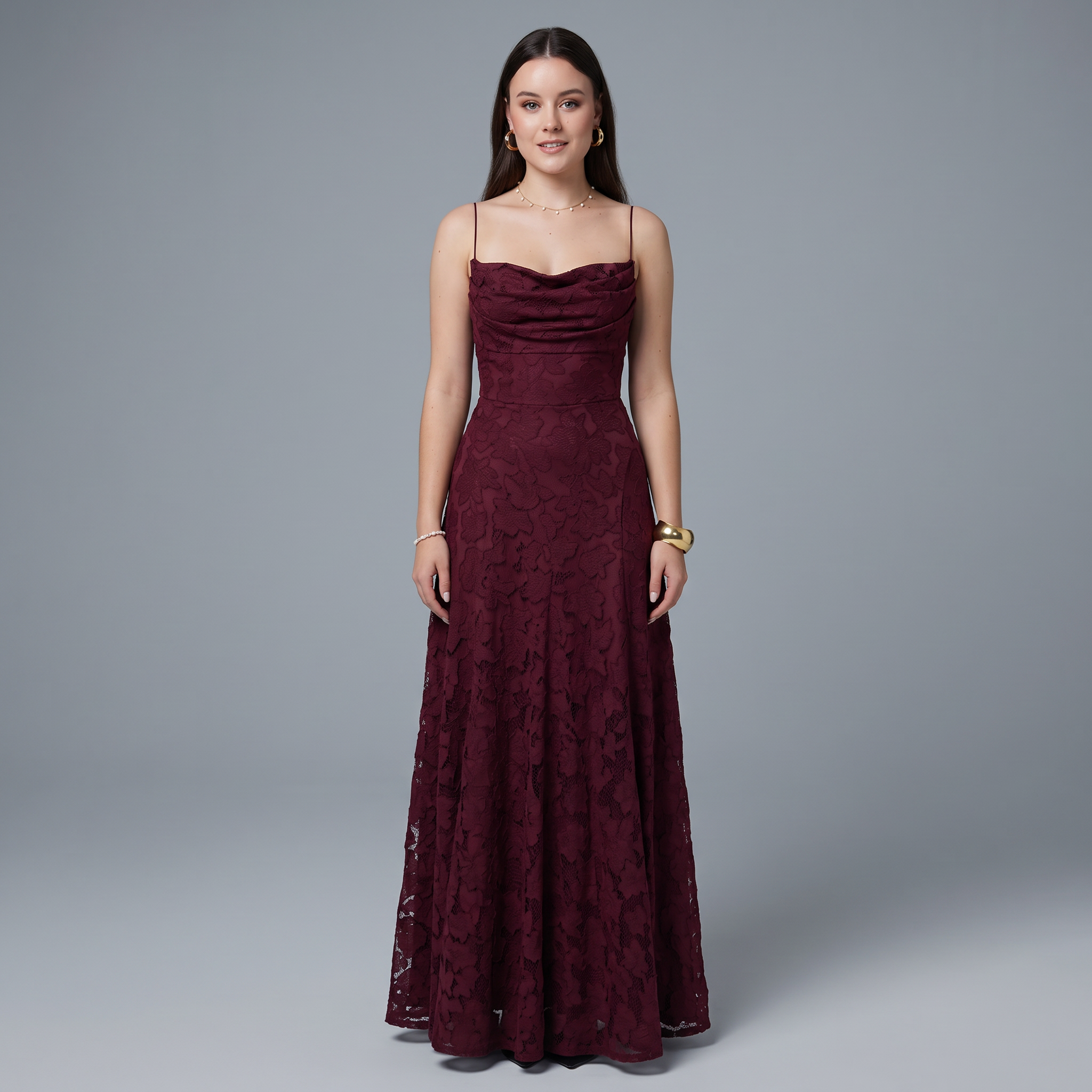 Knit Strapless A-Line Maxi Dress