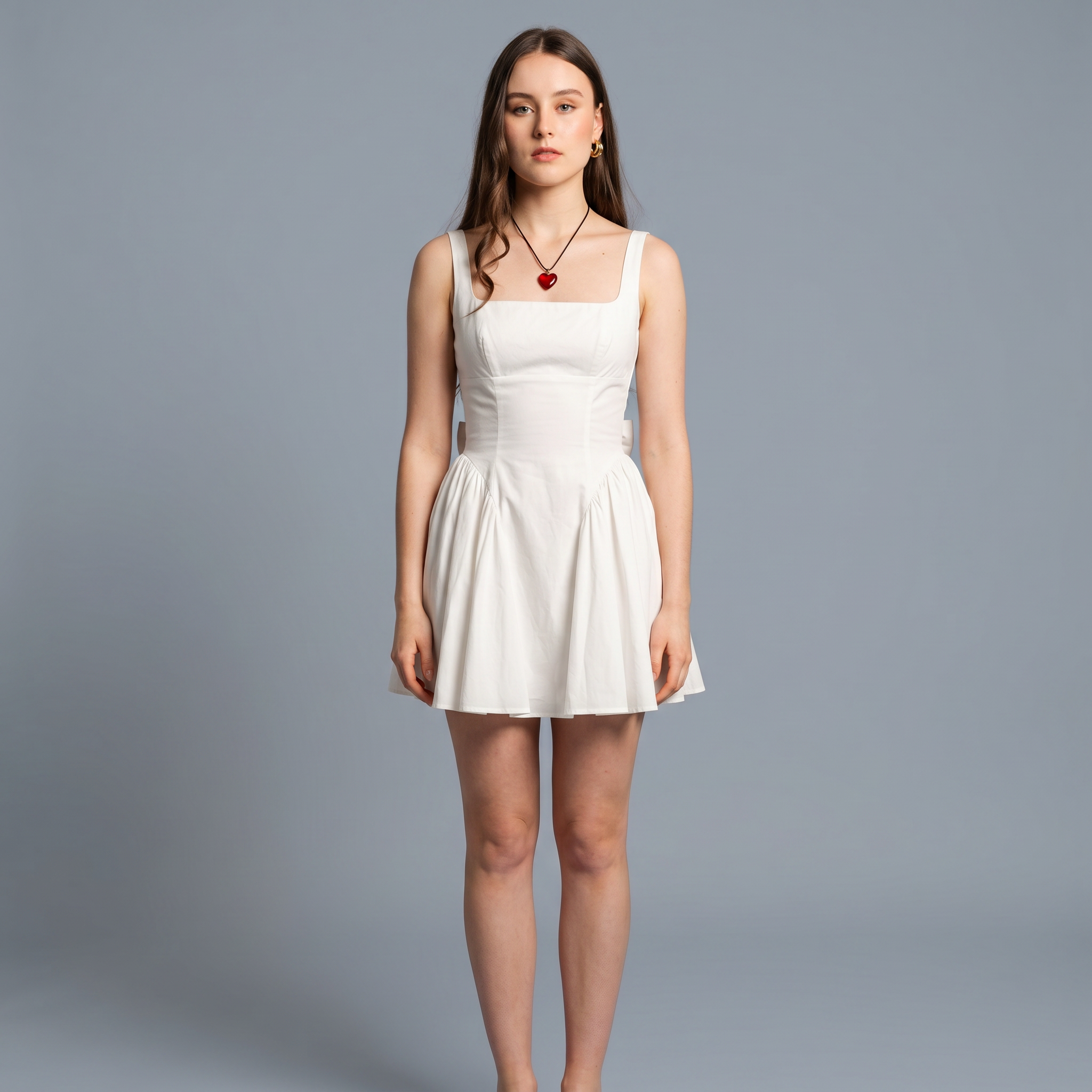 Square Neck Mini Dress