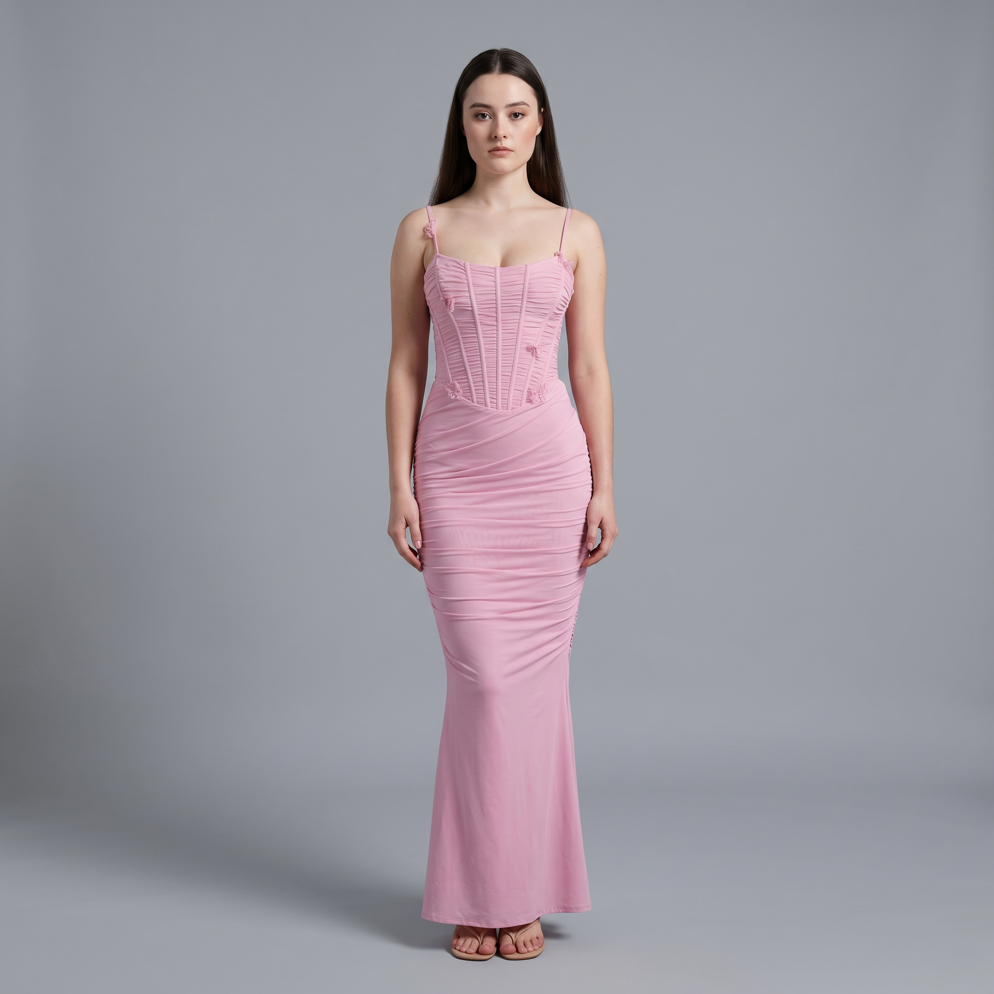 Spaghetti Strap Mermaid Mini Dress