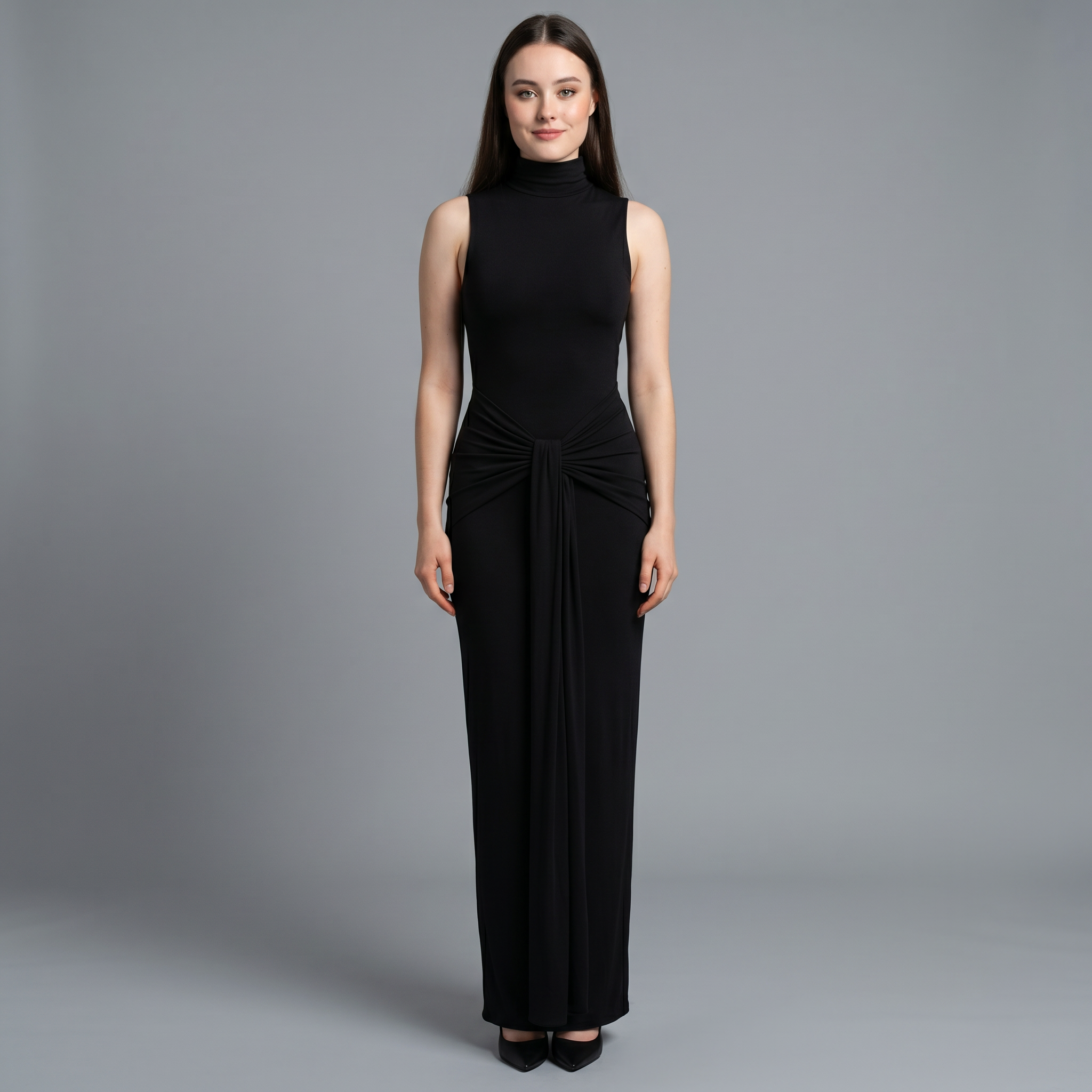 Wrap Floor-Length Dress