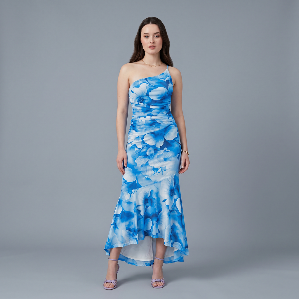 Floral A-Line Maxi Dress