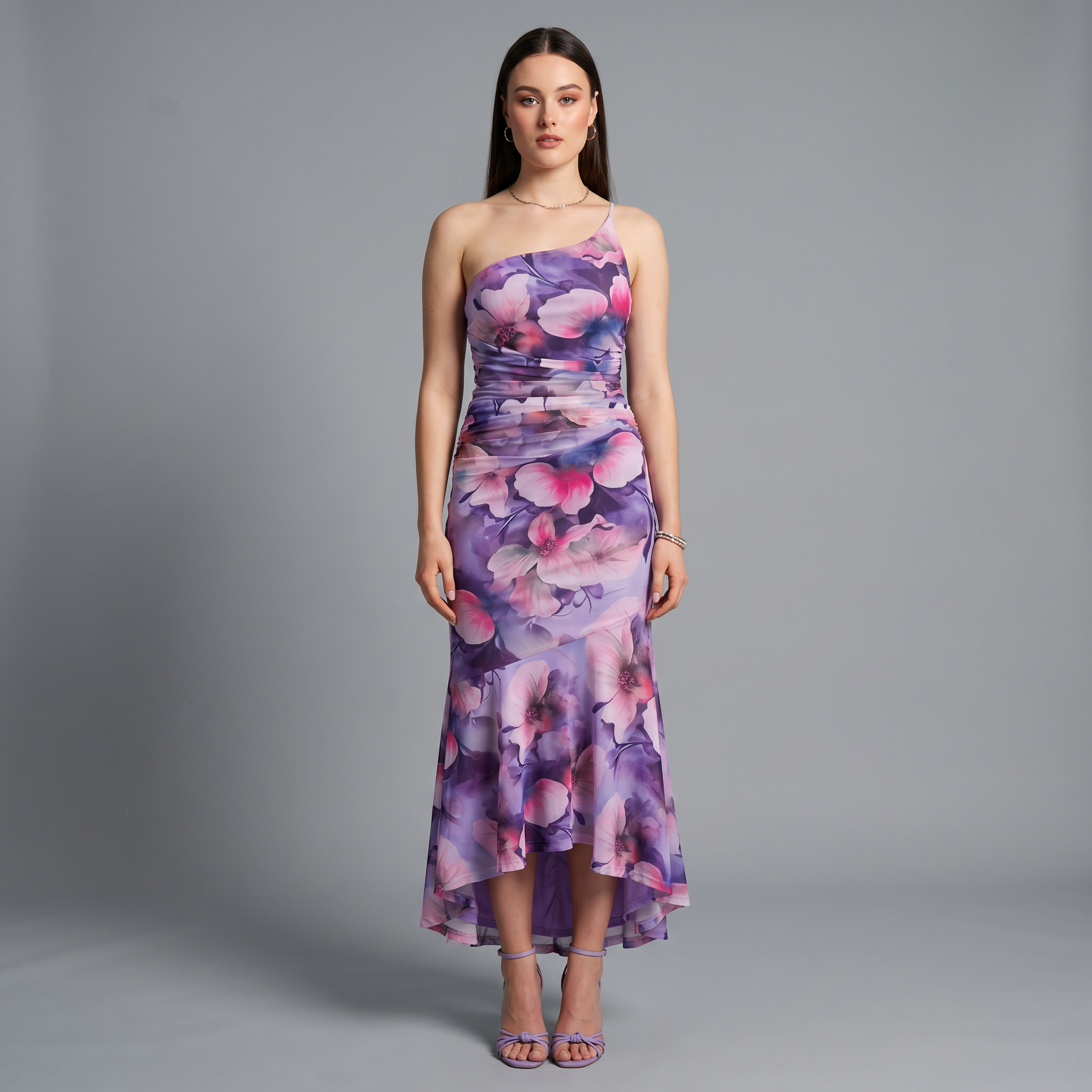 Floral A-Line Maxi Dress