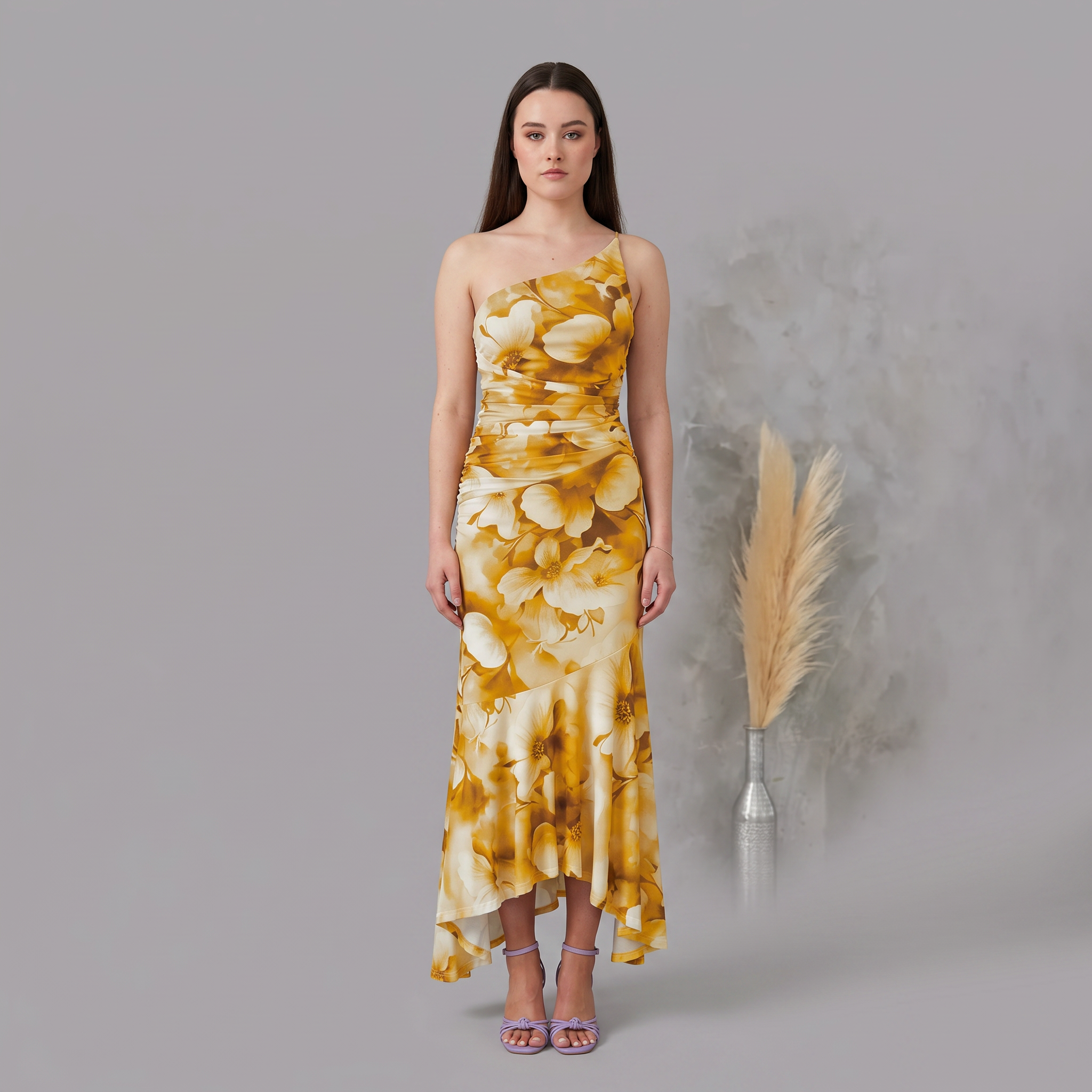 Floral A-Line Maxi Dress