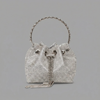 Rhinestone Crystal-Embellished Mini Evening Clutch