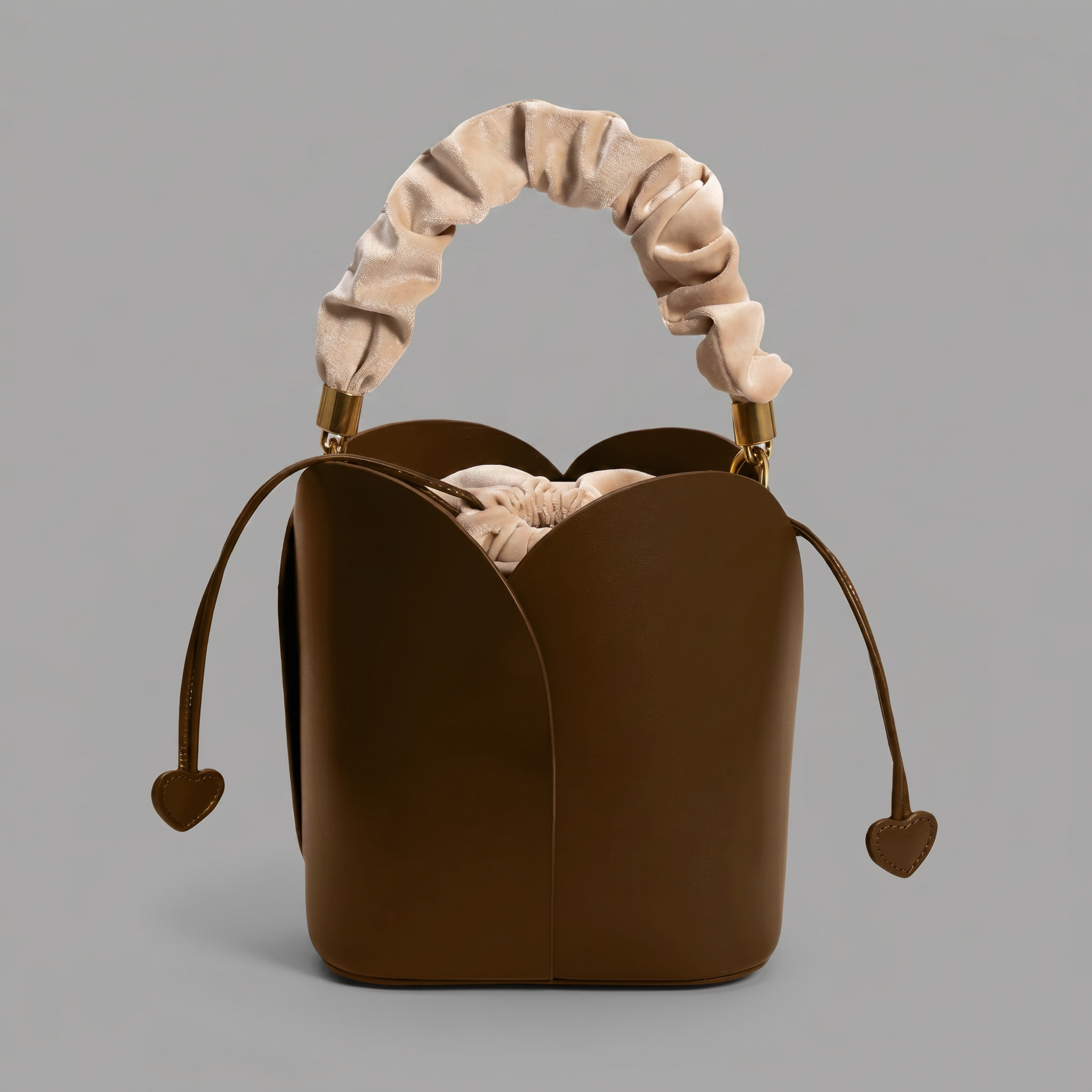 Vegan Leather Mini Bucket Bag