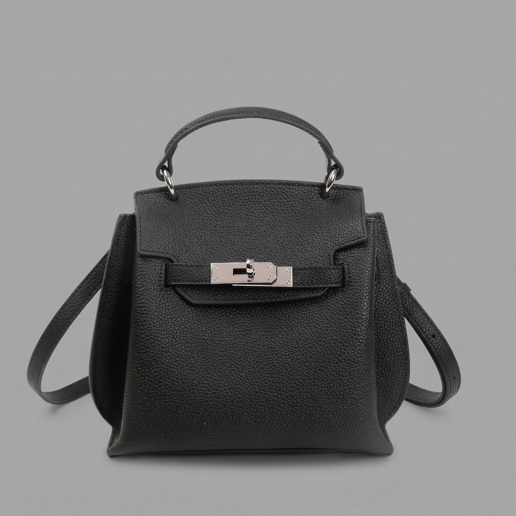 Genuine Leather Mini Satchel Bag