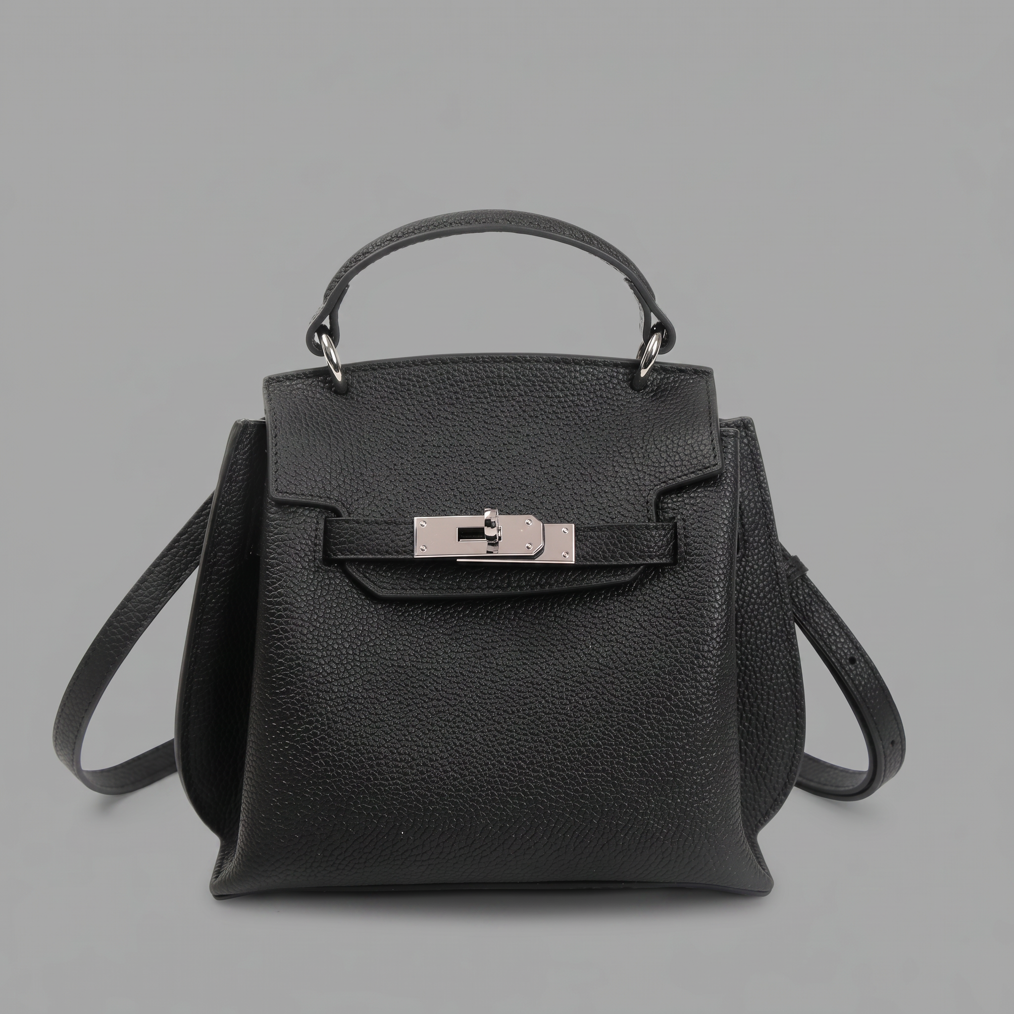 Genuine Leather Mini Satchel Bag