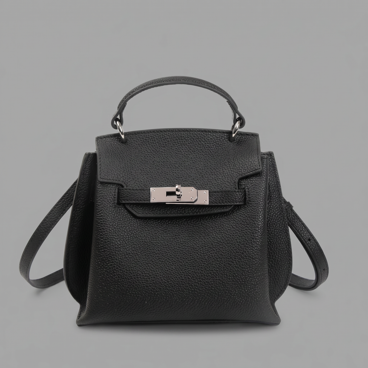 Genuine Leather Mini Satchel Bag