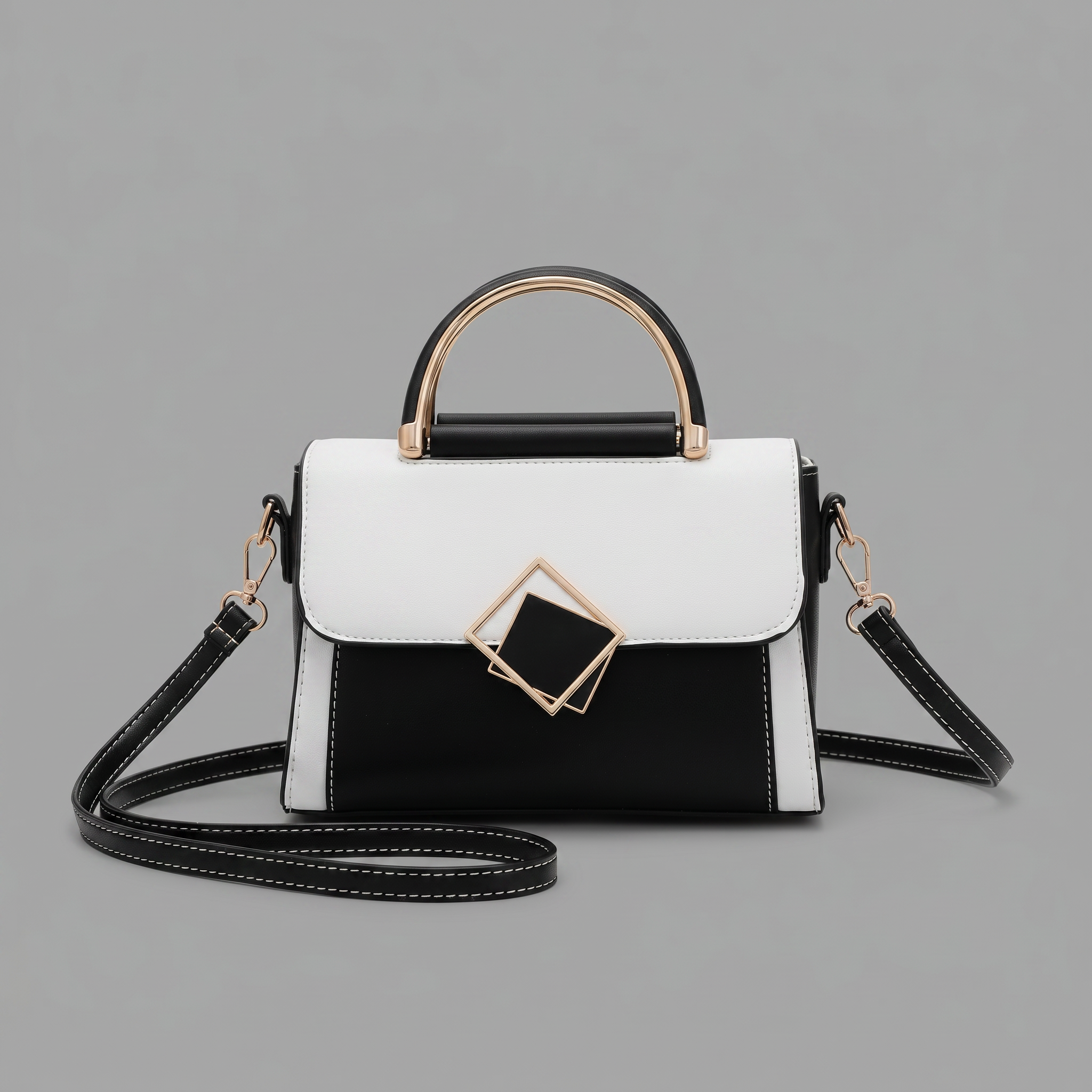 Vegan Leather Mini Satchel Bag