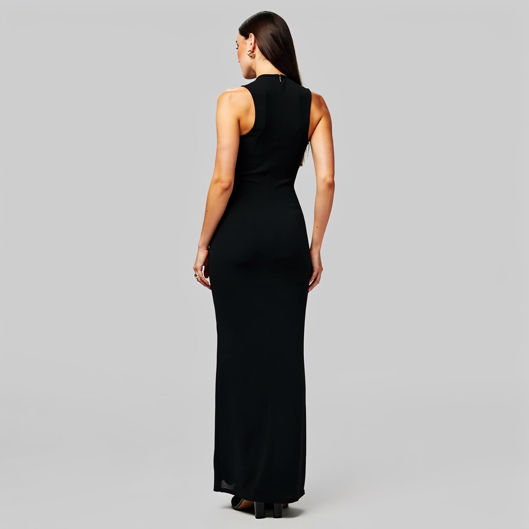 Wrap Floor-Length Dress
