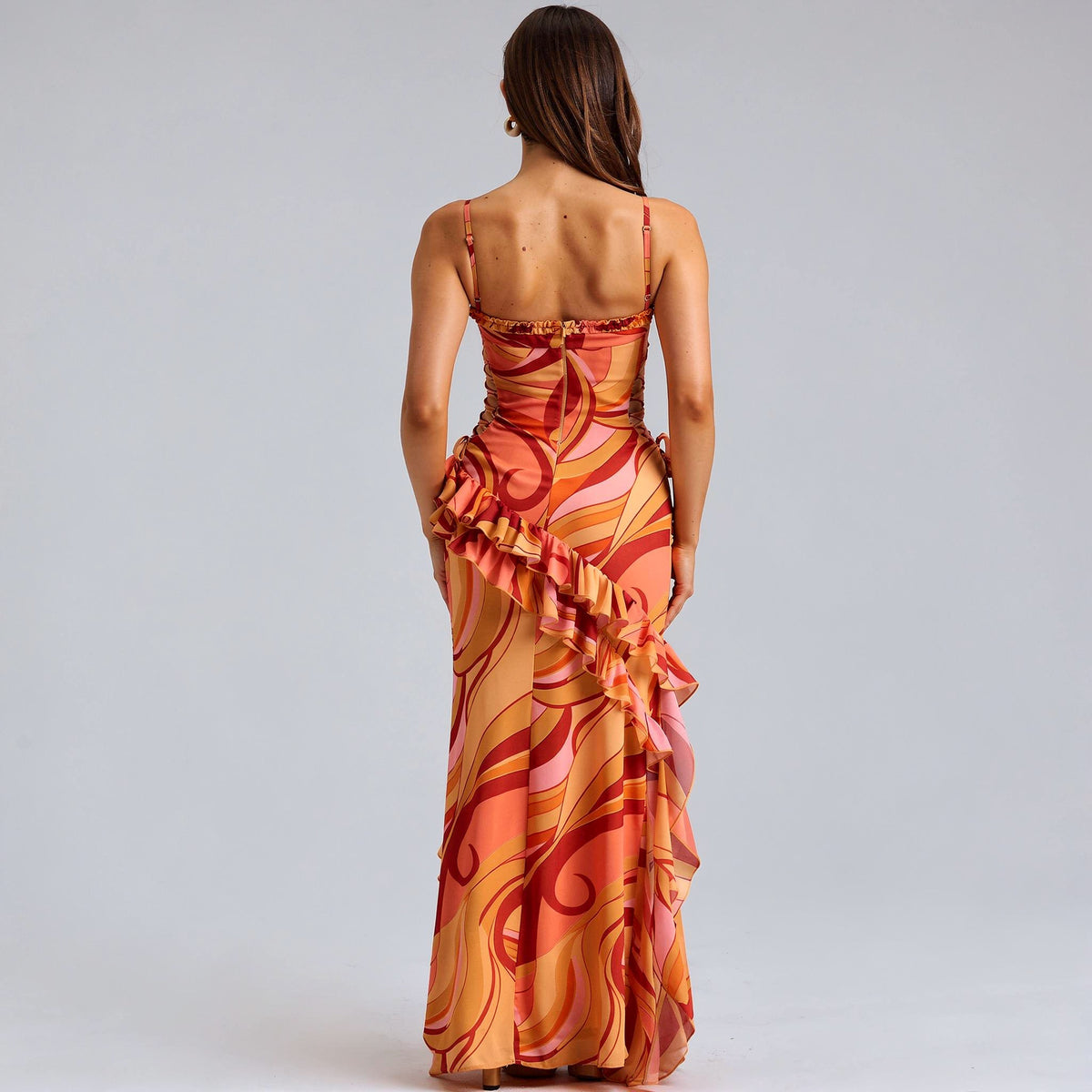 Strapless Bodycon Floor-Length Dress