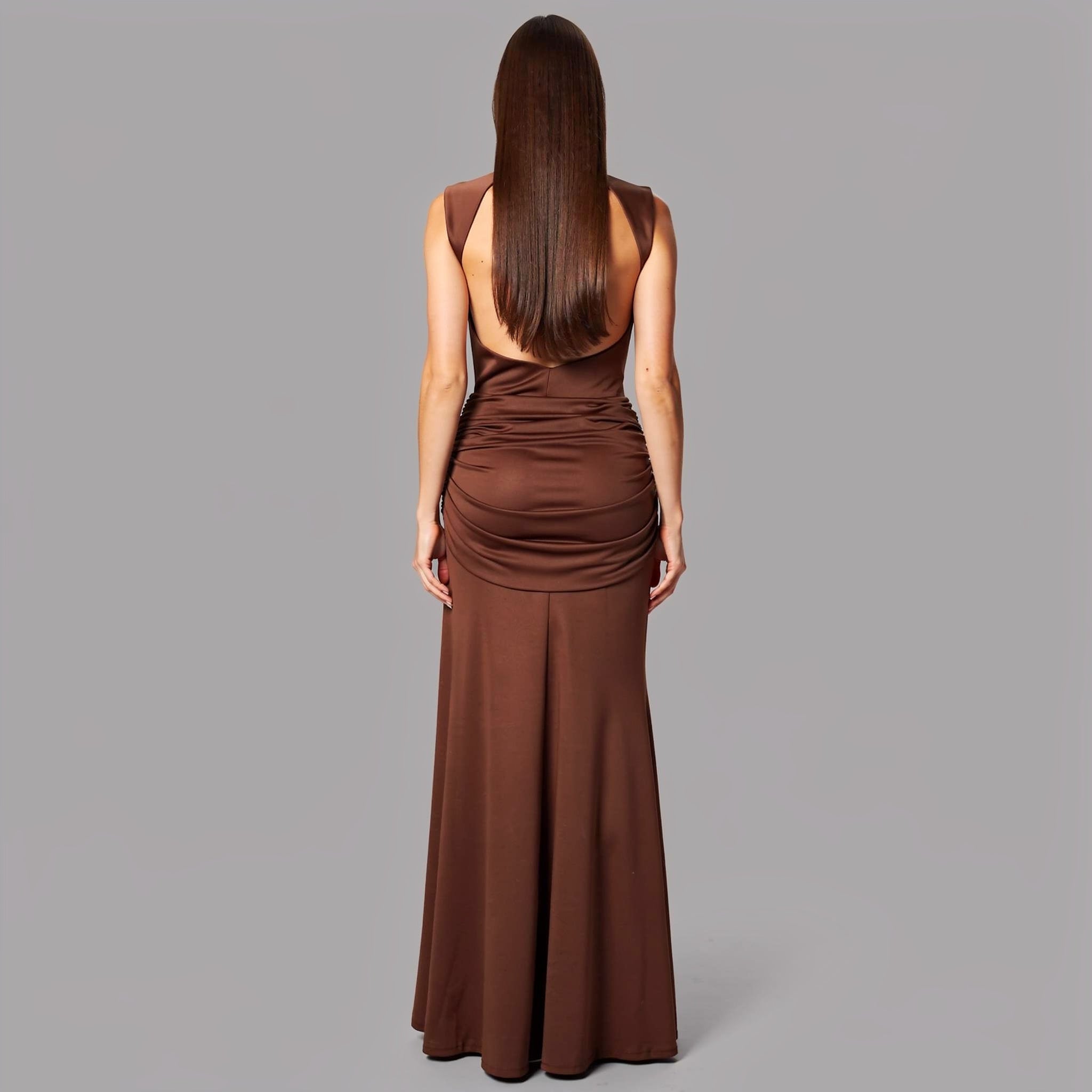 Lace A-Line Floor-Length Dress
