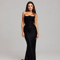 Slash Neck Ankle-Length Dress