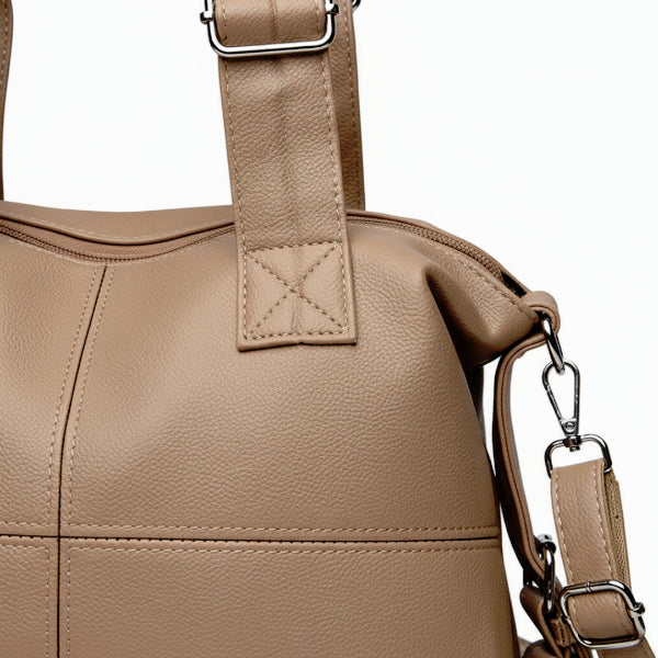 Vegan Leather Large Satchel Bag