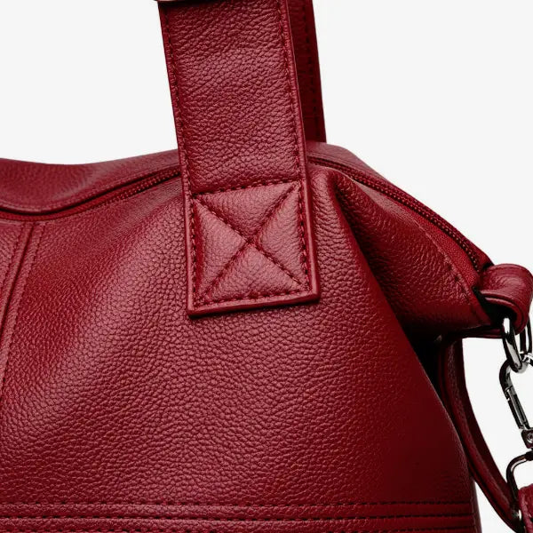 Vegan Leather Large Satchel Bag