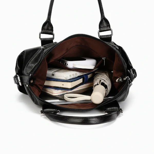 Vegan Leather Large Satchel Bag