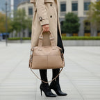Vegan Leather Large Satchel Bag