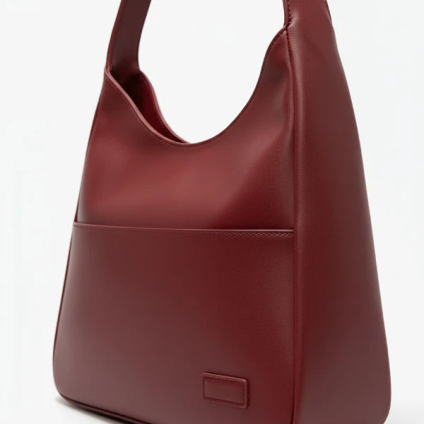 Vegan Leather Large Shoulder Bag