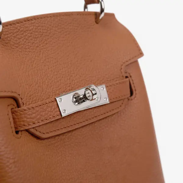 Genuine Leather Mini Satchel Bag