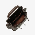 Genuine Leather Mini Satchel Bag