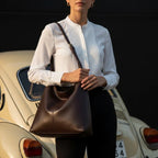 Vegan Leather Large Hobo Bag