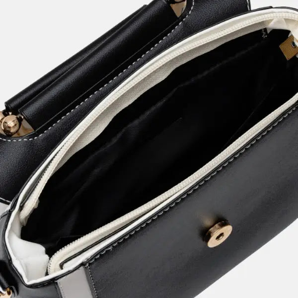 Vegan Leather Mini Satchel Bag