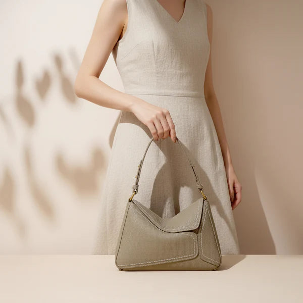 Genuine Leather Hobo Bag