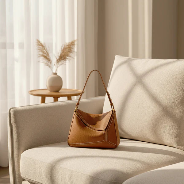 Genuine Leather Hobo Bag