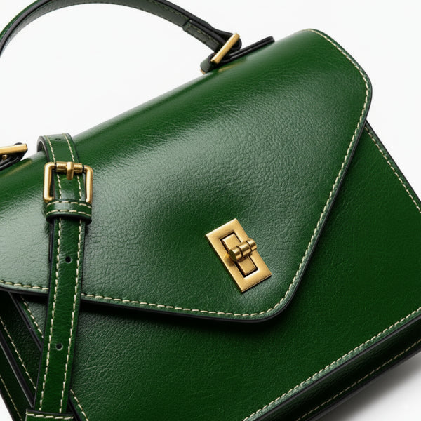 Genuine Leather Satchel Bag